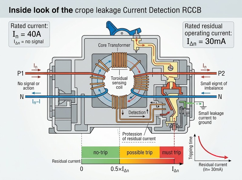 RCCB 10mA, 30mA, 100mA và 300mA khác nhau thế nào?